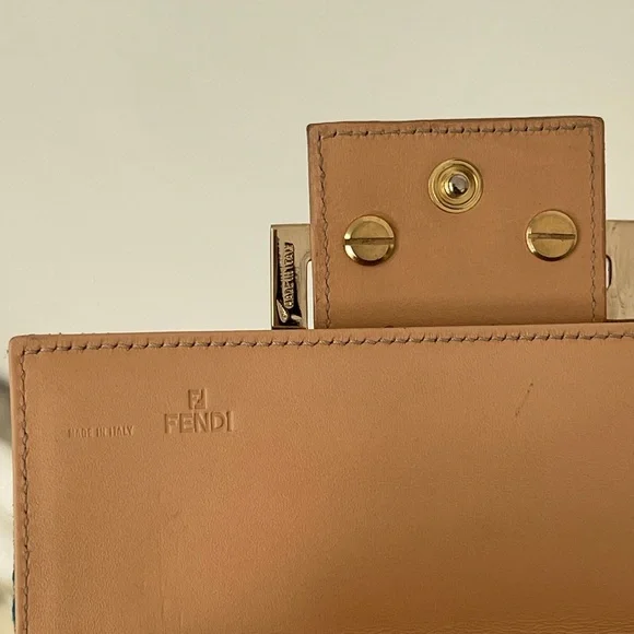 Fendi Teal Zucchino Vintage Wallet with Certificate of Authenticity FINAL PRICE